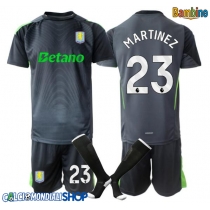Maglie da calcio Aston Villa Emiliano Martinez #23 Portiere Prima Maglia Bambino 2025-26 Manica Corta (+ Pantaloni corti)